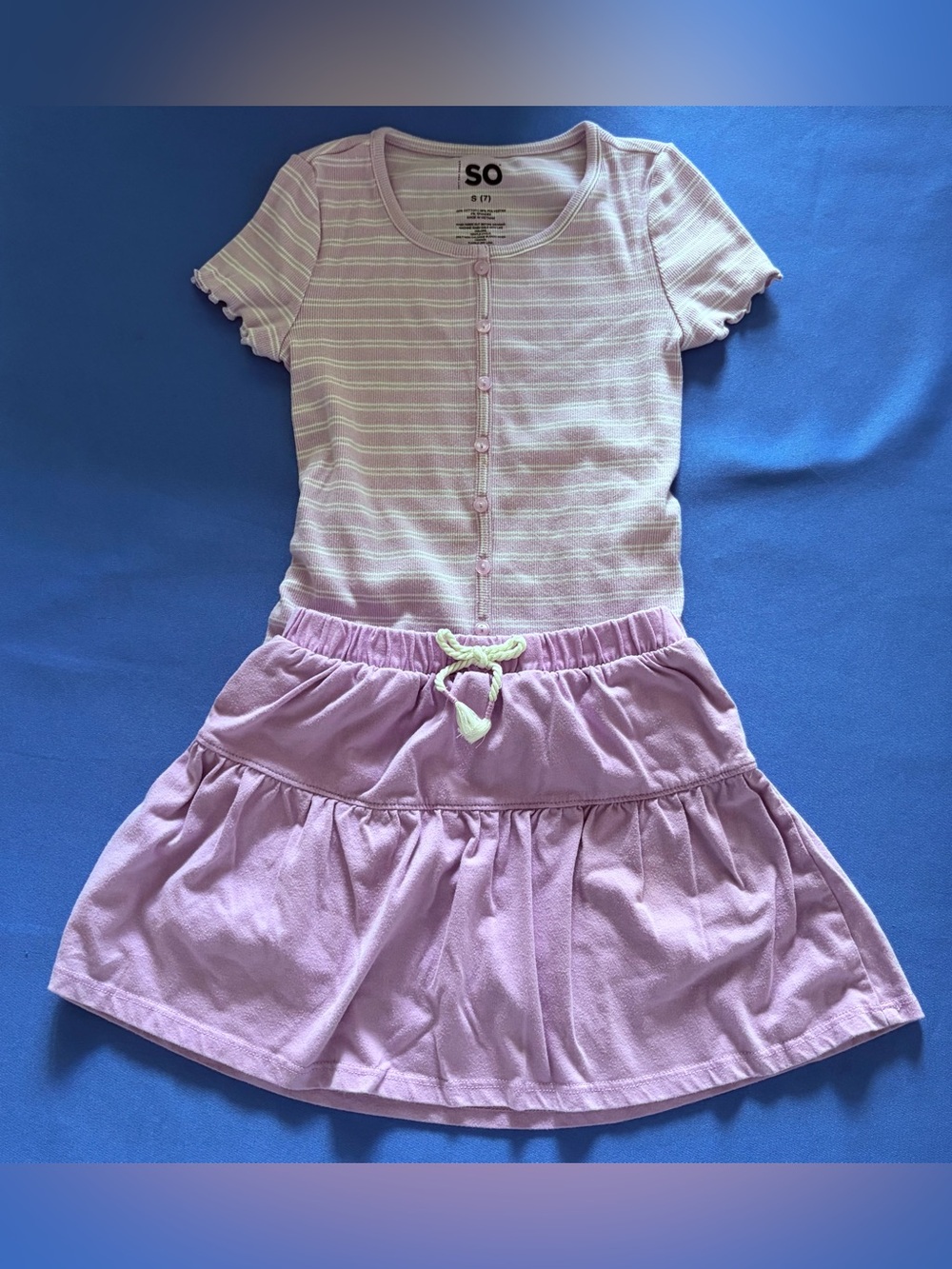 Top & Skort Outfit, Girls Size 7